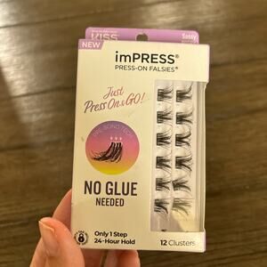 Kiss Impress Press On False Lashes‎ Sassy Whispy 12 Clusters